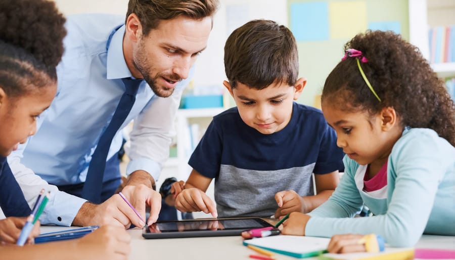 Teacher Helping Student